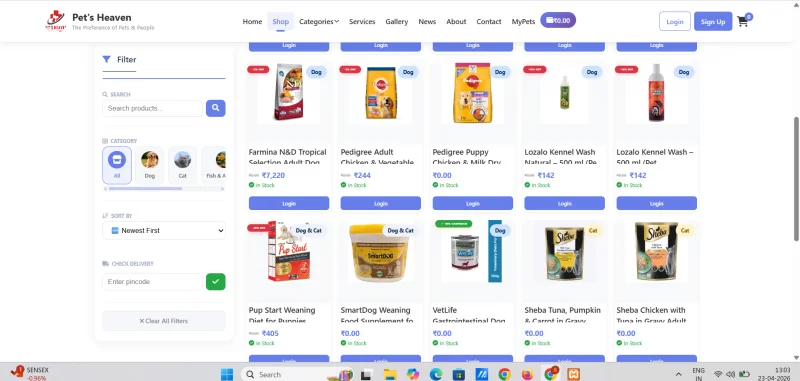 Pet's Heaven Expands with Advanced E-Commerce Platform